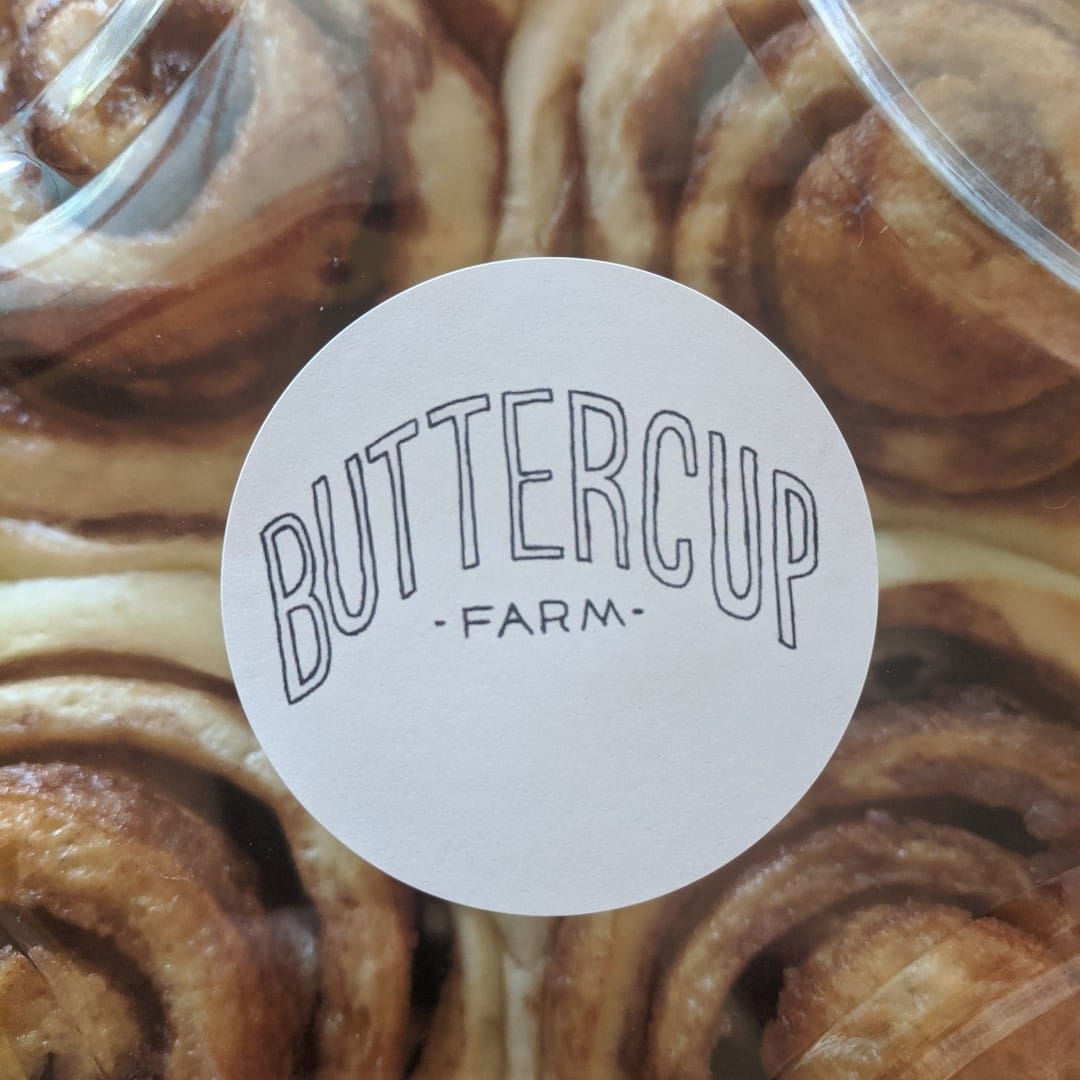 Four of our tasty cinnamon rolls.